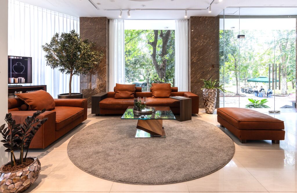 Sofa da thật Al Jazar nhóm da Angus của Tommy M - Eleganz Furniture Vietnam